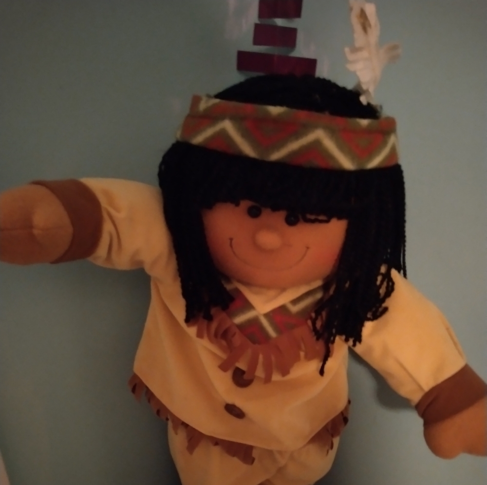 Premier creations vintage native American Boy Thanksgiving decor figure